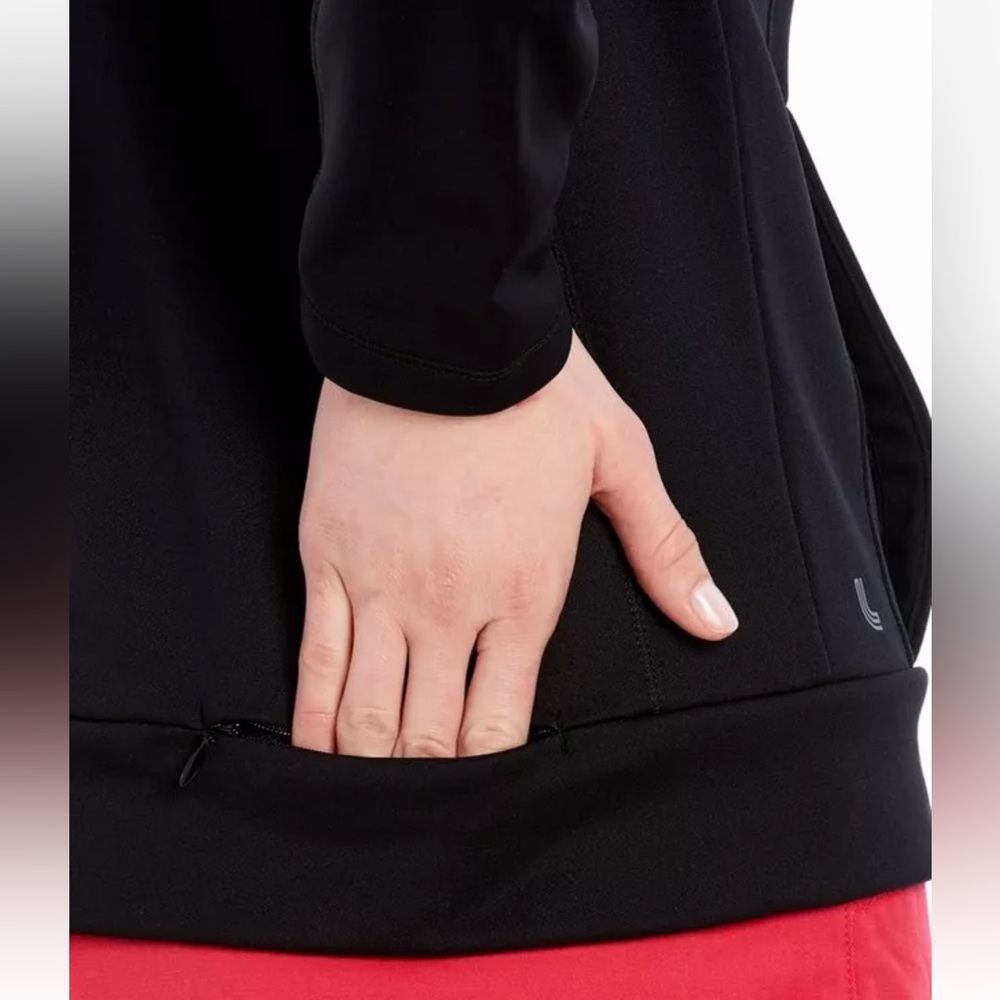 Lole Esma Hoodie L Black Activewear Moisture Wicking Water Repellent Comfy Lined - Picture 4 of 13